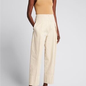NWT Rebecca Taylor Striped Cream Women's Pants 8